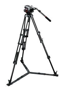 Manfrotto Heavy Tripod 546BK with Fluid Head 504HD for sale 